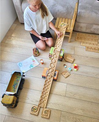 Развивающая дорожка Монтессори Marble Track, набор з 3-х дорожек 922224403 фото