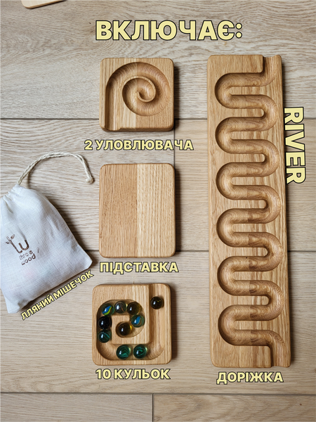 Развивающая дорожка Монтессори Marble Track River 81012113 фото