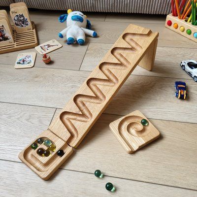 Розвиваюча доріжка Монтессорі Marble Track Mountains 71000322 фото
