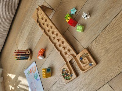 Розвиваюча доріжка Монтессорі Marble Track Rocks 123456 фото